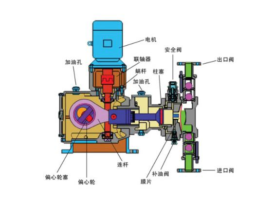 隔膜计量泵的结构图